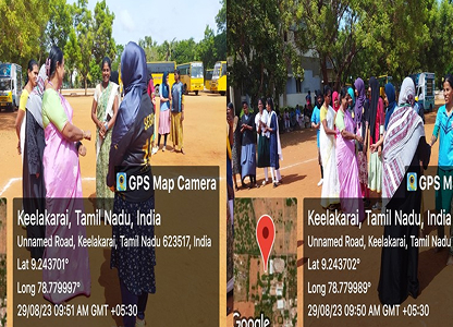 Thassim Beevi Throw Ball Match On 29.08.2023 image